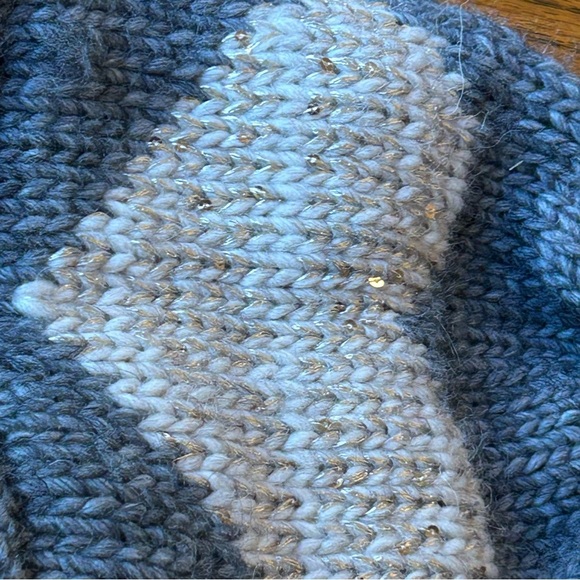 Nardi & Tagliaferri NWT Grey Heart Winter Hat Pom Pom Made in Italy Beanie - Picture 5 of 7